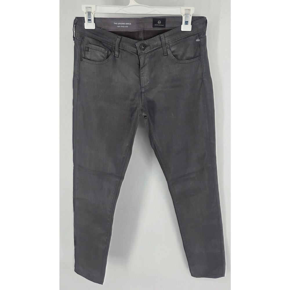 AG‎ Adriano Goldschmied The Legging Ankle Super Skinny Gray Coated 27 R